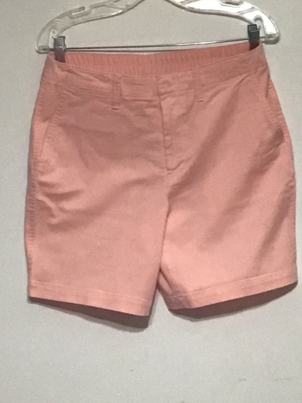 Lands' End Peach Cotton High-Rise Shorts